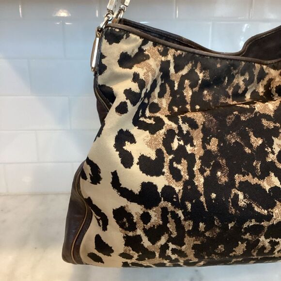 Coach Madison Ocelot Animal Print Phoebe Shoulder Bag - Picture 4 of 15